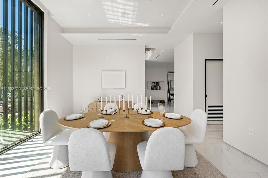 Furnished interior view inside a new home in , Miami Beach (Image 44). Furnished interior view inside a new home in , Miami Beach (Image 44).