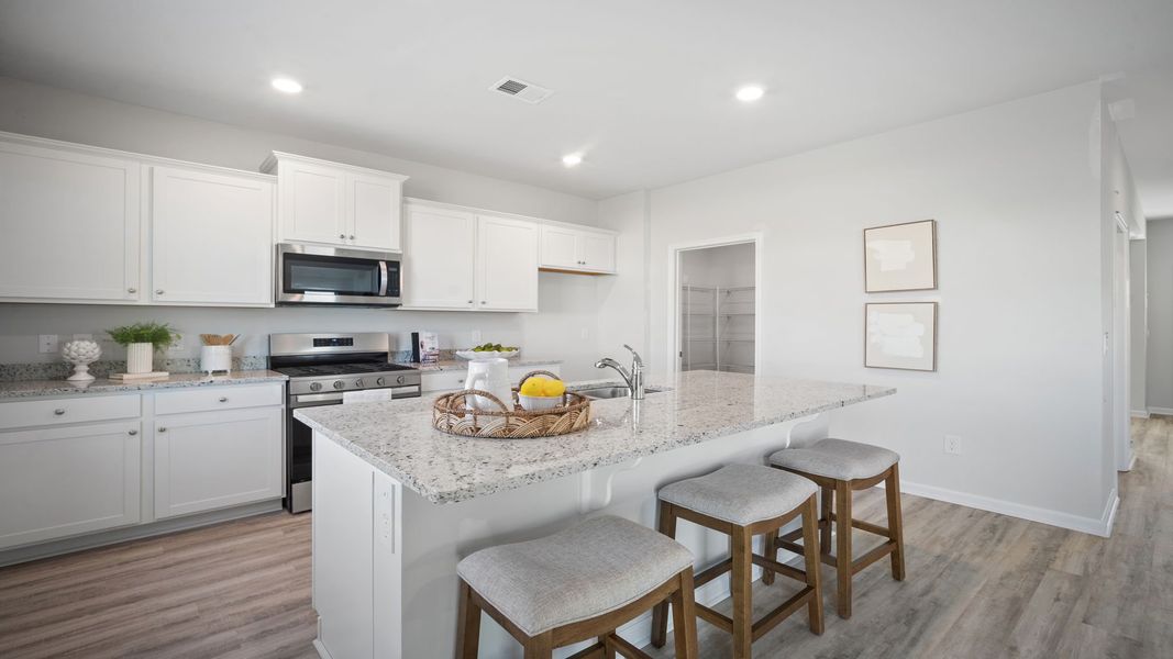 Furnished interior view inside a new home in The Retreat at East Argent, Ridgeland (Image 3).