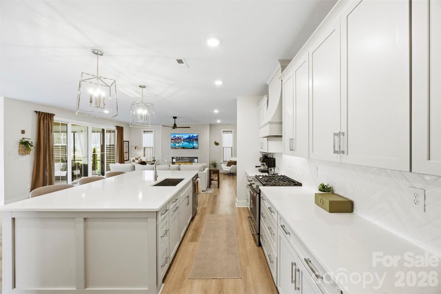 Furnished interior view inside a new home in Matthews Ridge Reserve, Matthews (Image 13). Furnished interior view inside a new home in Matthews Ridge Reserve, Matthews (Image 13).