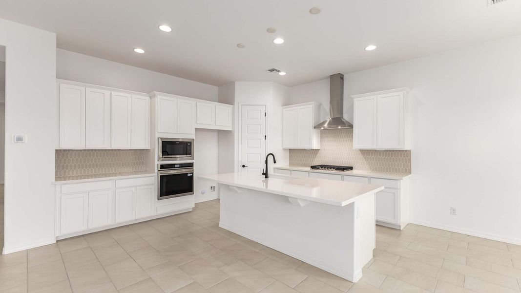 Furnished interior view inside a new home in Arroyo Seco - Hacienda, Buckeye (Image 13).