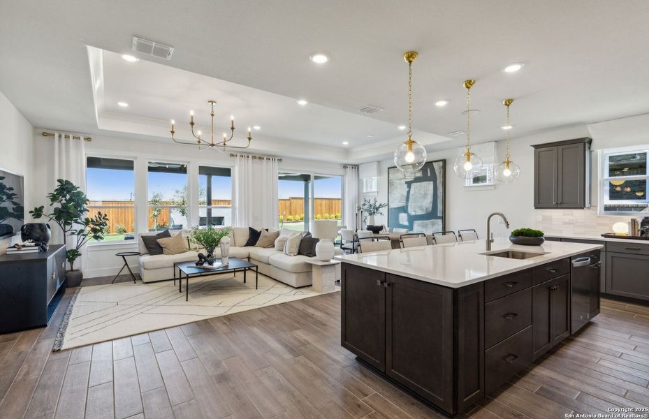 Furnished interior view inside a new home in , New Braunfels (Image 15).
