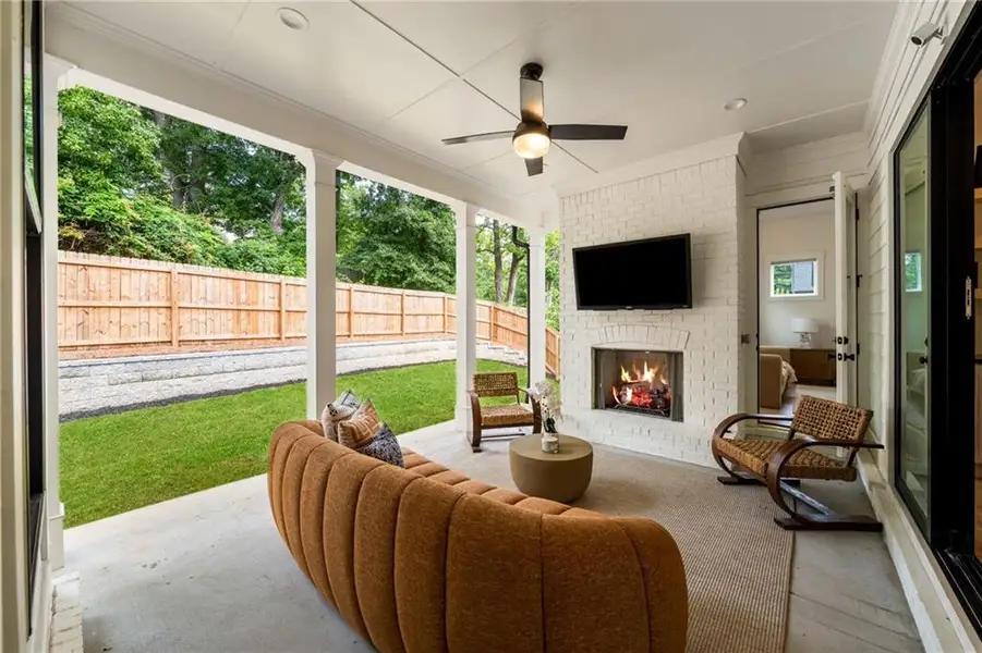 Exterior details and patio area of a home in , Atlanta (Image 3).