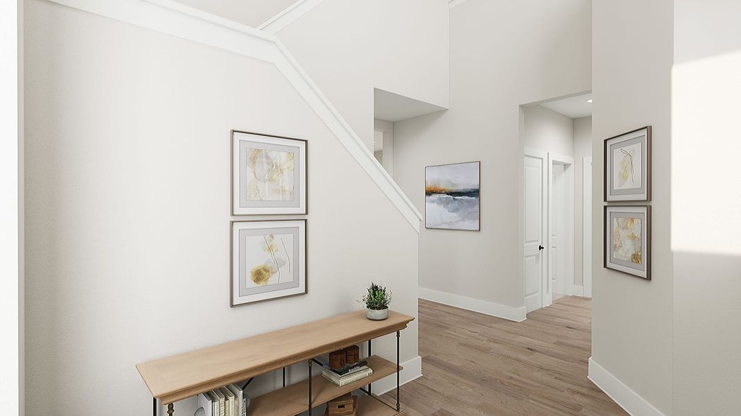 Representative furnished interior of a home built from the Avery by Tri Pointe Homes in The Meadows, Denton (Image 5).