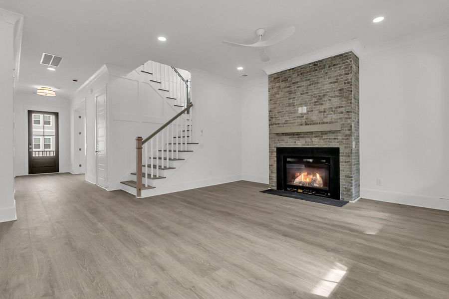 Spacious, unfurnished interior of a new home in Rivercroft, Awendaw (Image 12). Spacious, unfurnished interior of a new home in Rivercroft, Awendaw (Image 12).