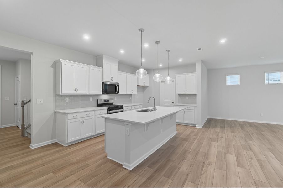 Furnished interior view inside a new home in Waxhaw Landing, Monroe (Image 4).