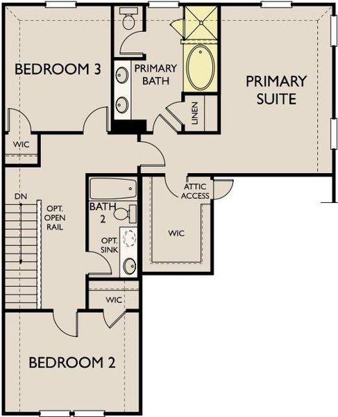 2D floor plan layout of this home in Rolling Glen, Hutto, TX (Image 3). 2D floor plan layout of this home in Rolling Glen, Hutto, TX (Image 3).