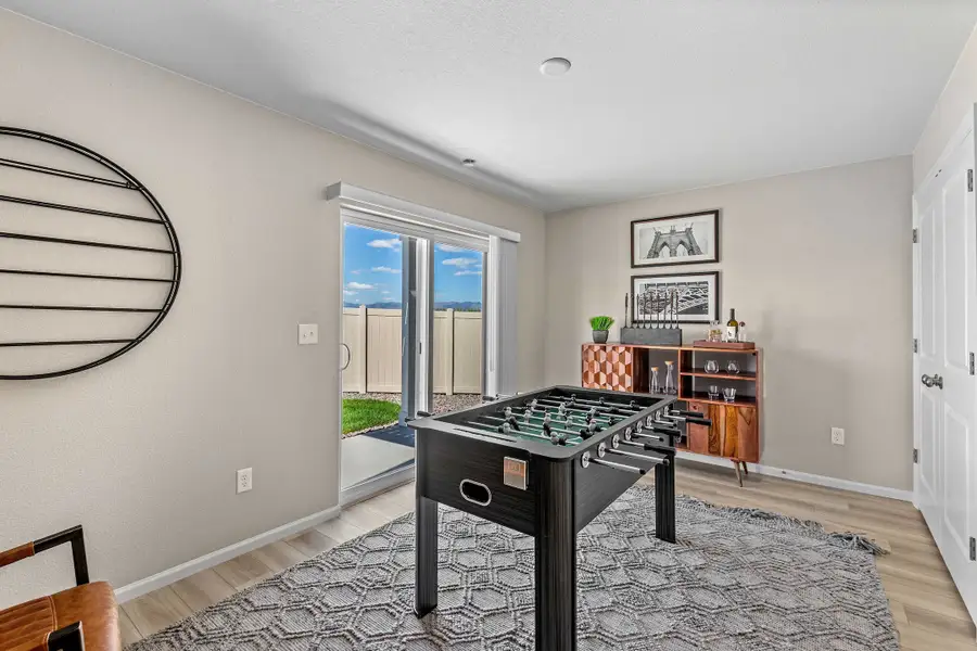 Furnished interior view inside a new home in Banning Lewis Ranch, Colorado Springs (Image 5). Furnished interior view inside a new home in Banning Lewis Ranch, Colorado Springs (Image 5).
