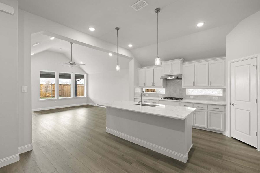Representative furnished interior of a home built from the Addison II by Pacesetter Homes in Leonard Trails, Anna (Image 6).
