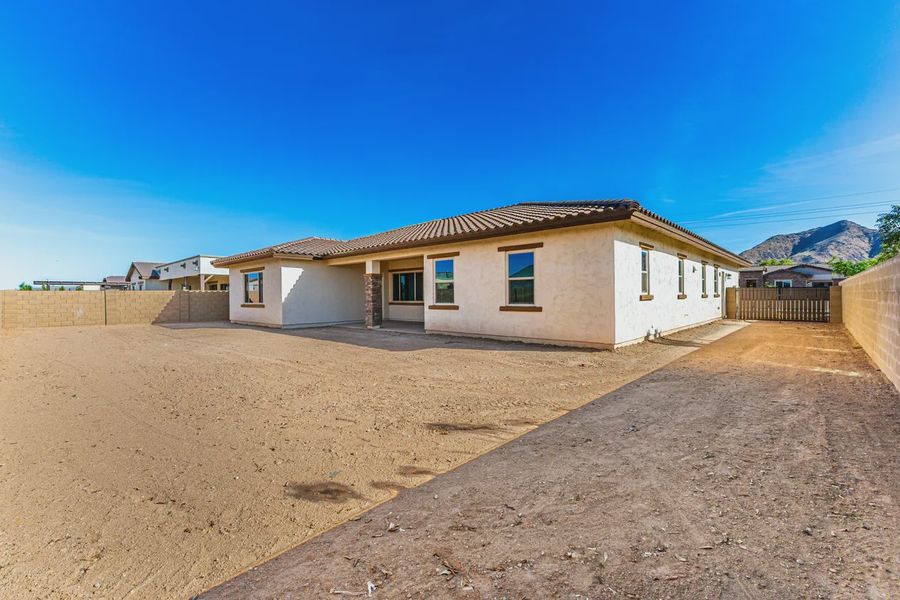 Exterior details and patio area of a home in Bellero Estates, Queen Creek (Image 24). Exterior details and patio area of a home in Bellero Estates, Queen Creek (Image 24).