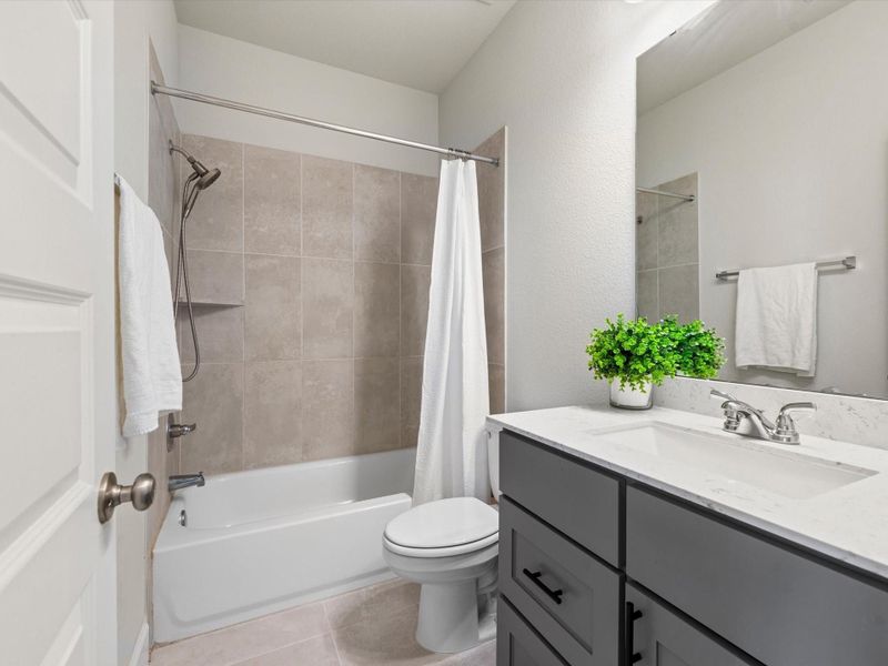 2nd full bath on the ground floor.