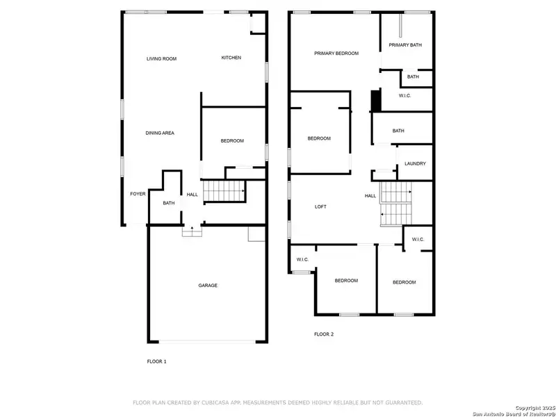 2D floor plan layout of this home in Cove at Westover Hills, San Antonio, TX (Image 3).