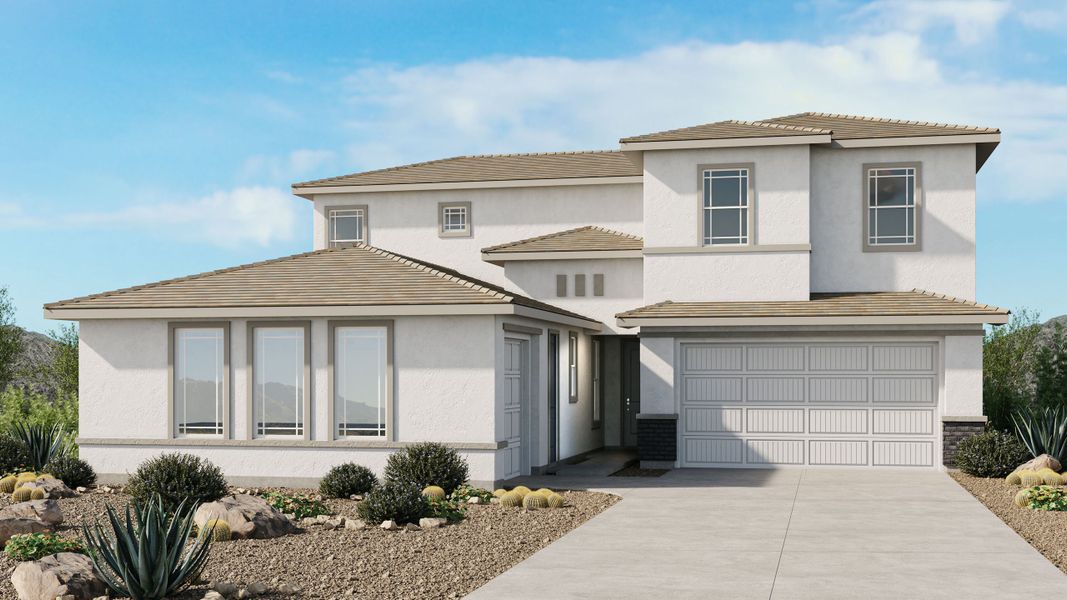 Representative exterior photo of a completed home built from the Olympic by Taylor Morrison in Ladera Trails, Peoria, AZ (Image 3).