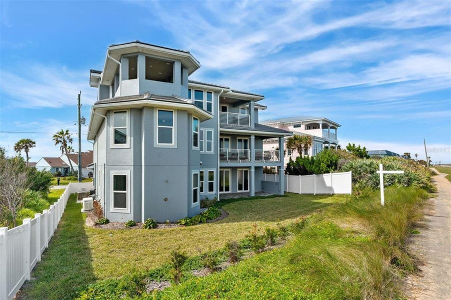 Exterior details and patio area of a home in , Flagler Beach (Image 28). Exterior details and patio area of a home in , Flagler Beach (Image 28).