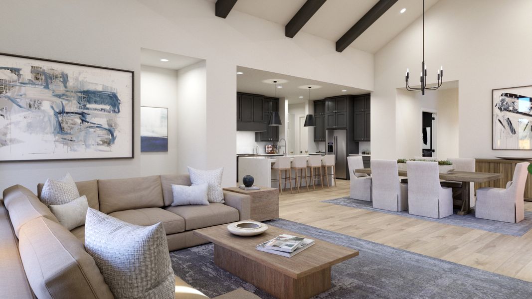 Representative furnished interior of a home built from the Stella by Southgate Homes in Eliana, McKinney (Image 13).