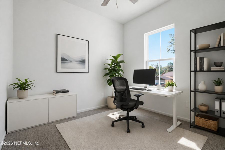 Furnished interior view inside a new home in , Jacksonville (Image 9).