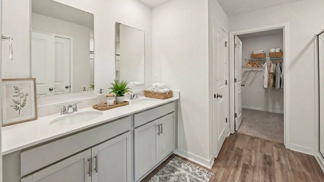 Furnished interior view inside a new home in Cardinal Creek, Charlotte (Image 11).