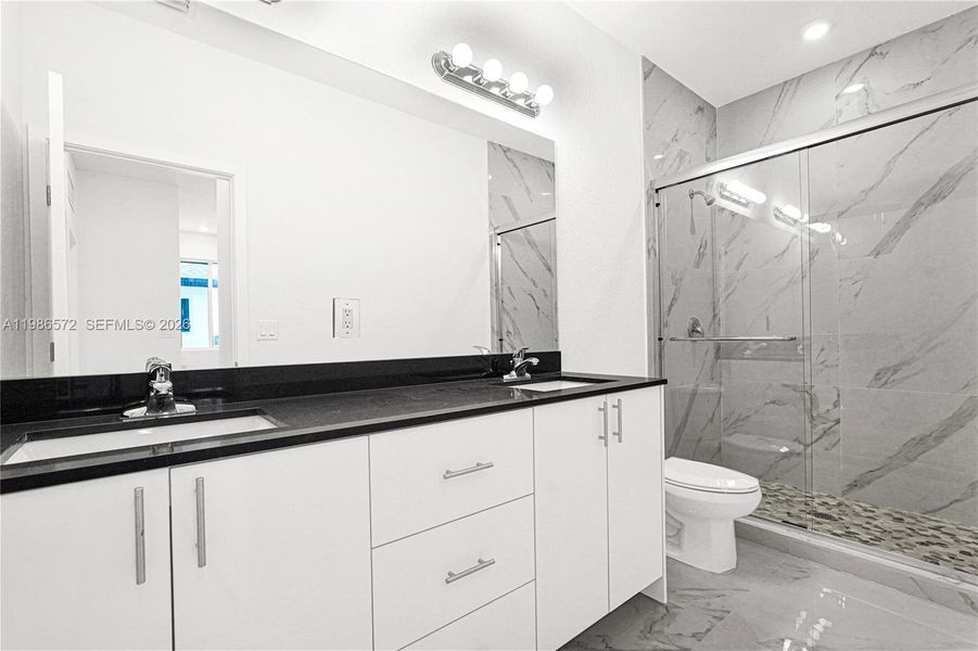 Furnished interior view inside a new home in , Miami (Image 14).