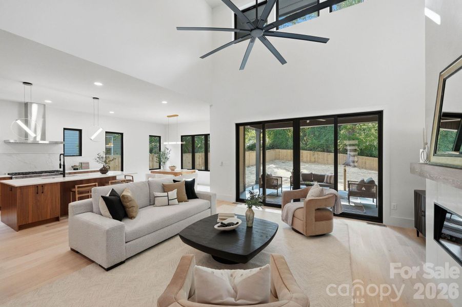 Furnished interior view inside a new home in , Charlotte (Image 26).