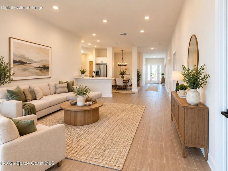Furnished interior view inside a new home in St. John's Preserve, Palm Bay (Image 5).