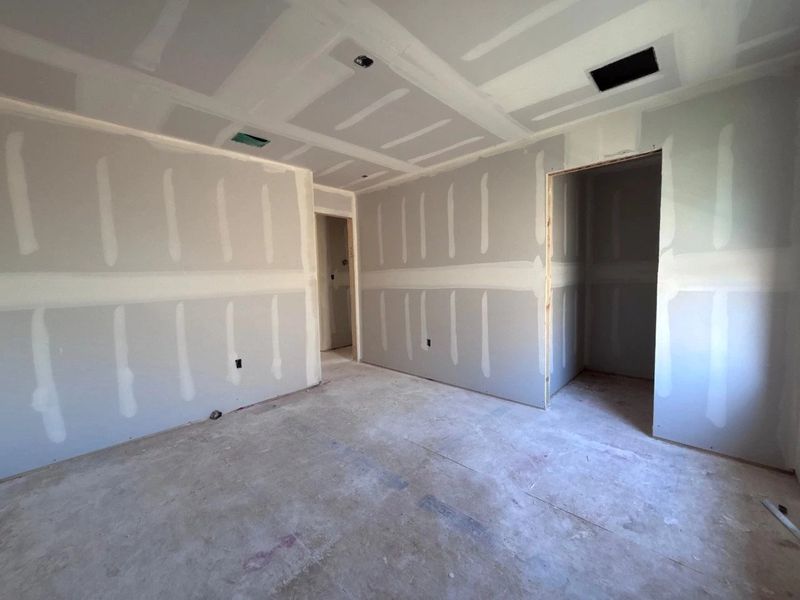 In-progress construction of a new home in The Colony 45s, Bastrop, TX (Image 20).