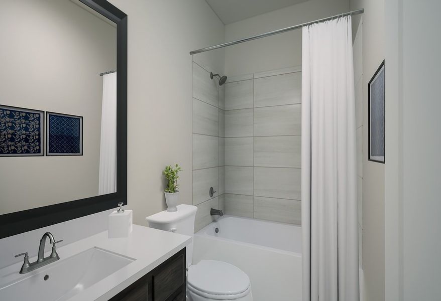 Furnished interior view inside a new home in Union Park, Little Elm (Image 11). Furnished interior view inside a new home in Union Park, Little Elm (Image 11).