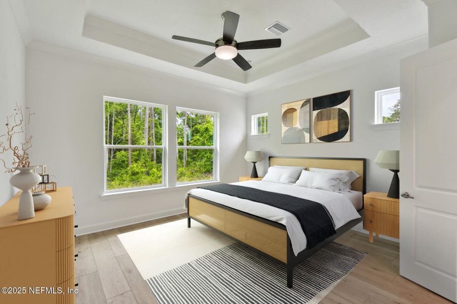 Furnished interior view inside a new home in Reflections 40' Front Load, Ponte Vedra (Image 8).