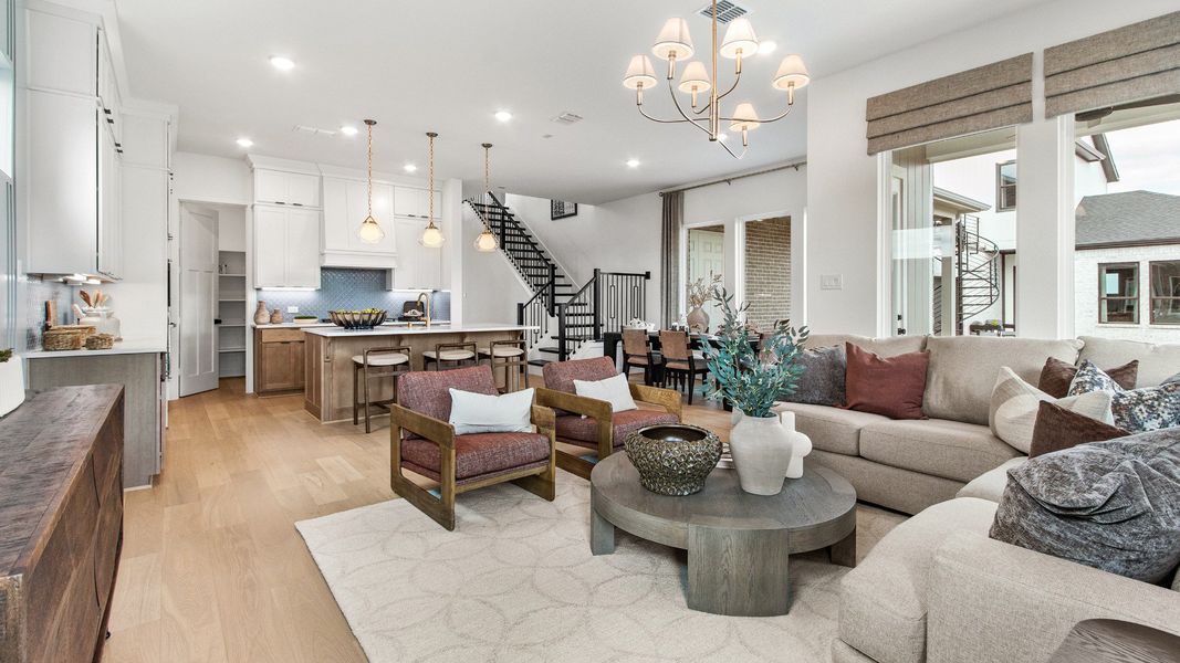 Representative furnished interior of a home built from the Tivoli by Brightland Homes in Bridgeland Central, Cypress (Image 10).