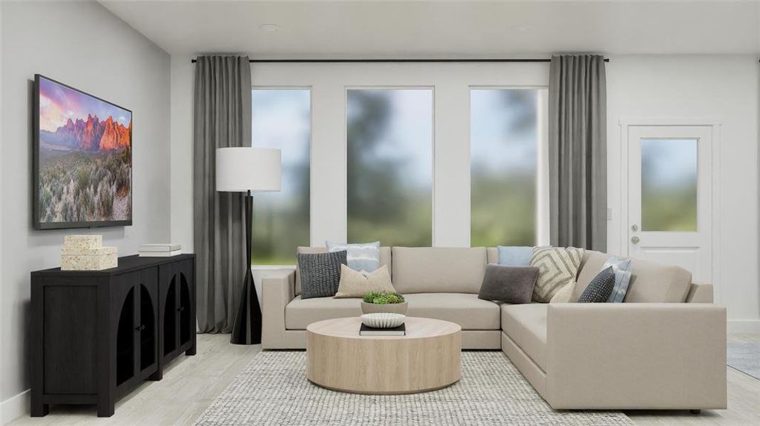 Furnished interior view inside a new home in , Pilot Point (Image 2).