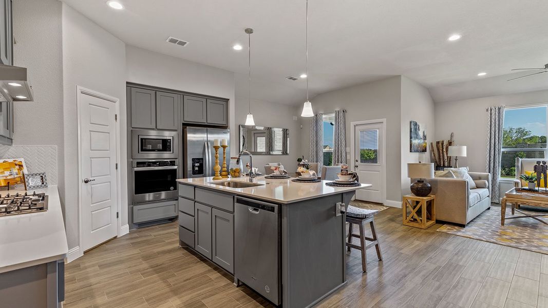 Furnished interior view inside a new home in Eagle Creek, Denton (Image 7). Furnished interior view inside a new home in Eagle Creek, Denton (Image 7).