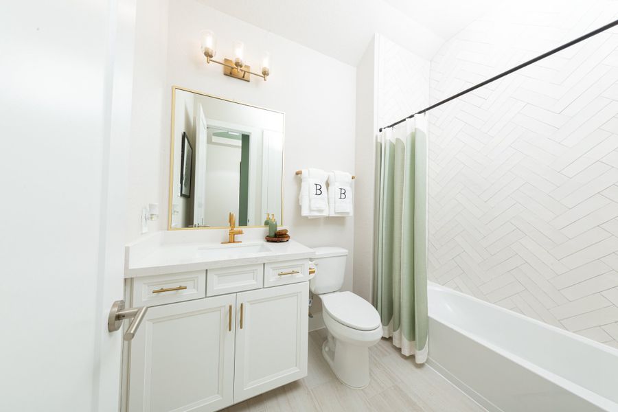 Representative furnished interior of a home built from the Reflection by Beazer Homes in Meridiana, Manvel (Image 14).
