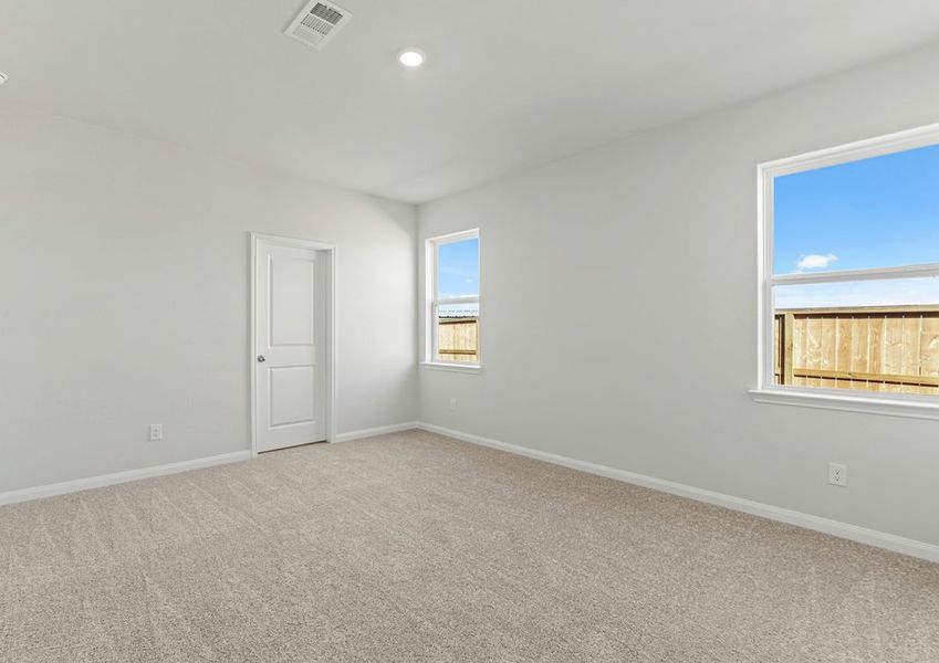 Two windows in the master bedroom Two windows in the master bedroom