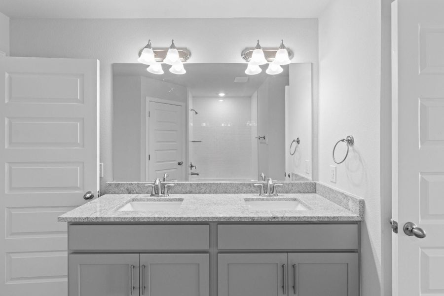 Furnished interior view inside a new home in River Ranch Trails, Dayton (Image 12).