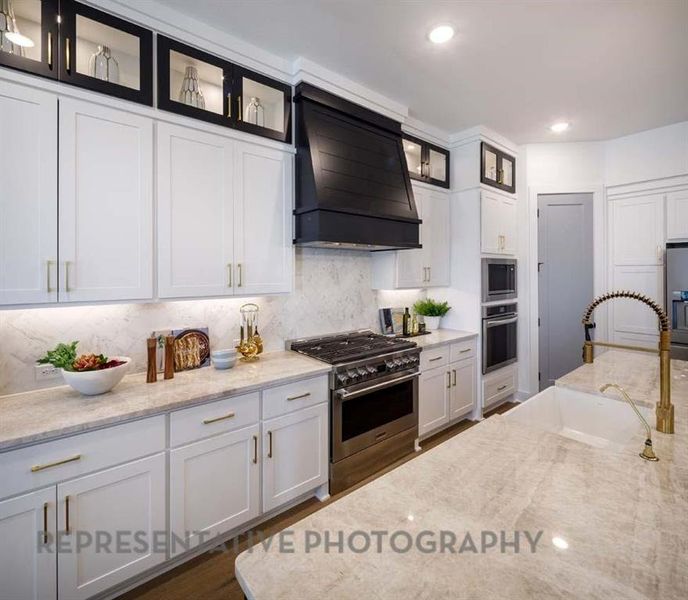 Furnished interior view inside a new home in , Aledo (Image 22).