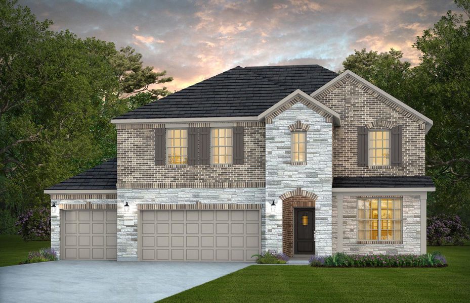Representative exterior photo of a completed home built from the Sweetwater by Pulte Homes in River Ranch, Dayton, TX (Image 13).