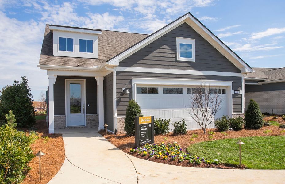 Exterior in new home design at 55+ Active Adult Del Webb near Nashville. Exterior in new home design at 55+ Active Adult Del Webb near Nashville.