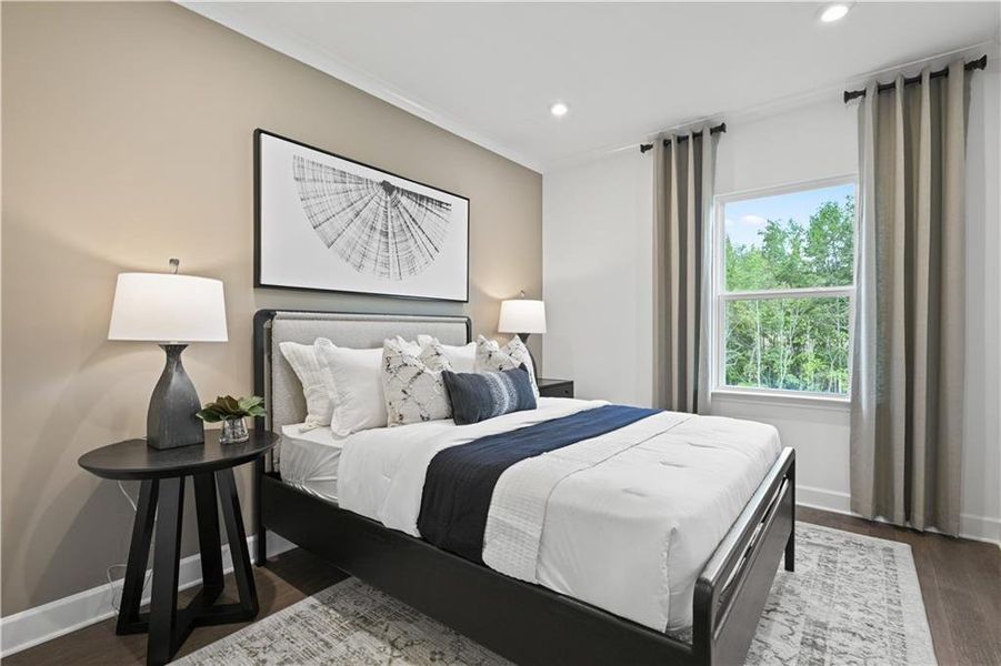 Furnished interior view inside a new home in Briar Creek, Atlanta (Image 12).