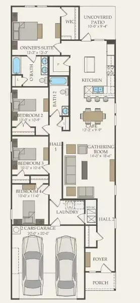 Pulte Homes, Afton floor plan