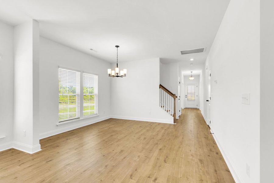 Representative unfurnished interior of a home built from the Titusville II by Regent Homes in Marlon's Creek, Spring Hill (Image 17).