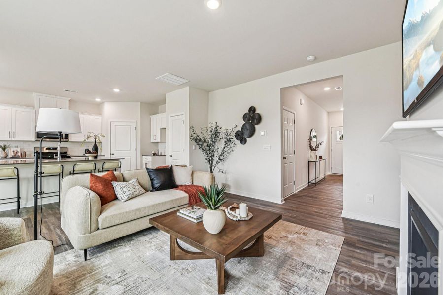 Furnished interior view inside a new home in Reedy Creek Preserve, Charlotte (Image 2).