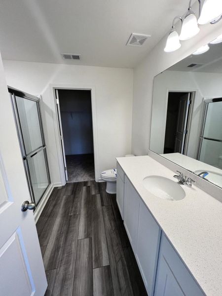 Furnished interior view inside a new home in Crossing at Givhans, Ridgeville (Image 3).