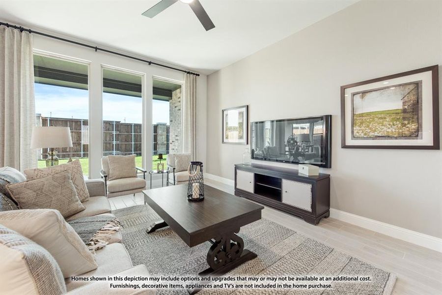 Furnished interior view inside a new home in Hunters Ridge, Crowley (Image 27).