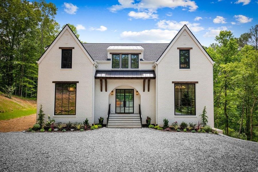 Front exterior of a new home in , Ellijay, GA, highlighting curb appeal (Image 30). Front exterior of a new home in , Ellijay, GA, highlighting curb appeal (Image 30).