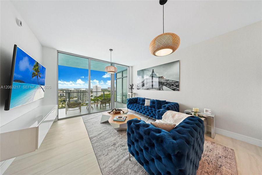 Furnished interior view inside a new home in , Miami (Image 13). Furnished interior view inside a new home in , Miami (Image 13).
