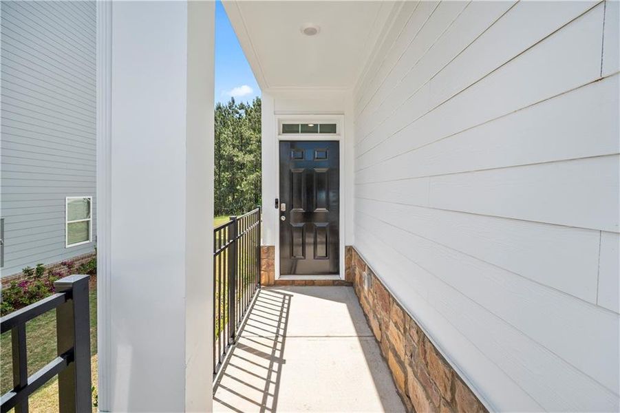 Exterior details and patio area of a home in , Flowery Branch (Image 4).