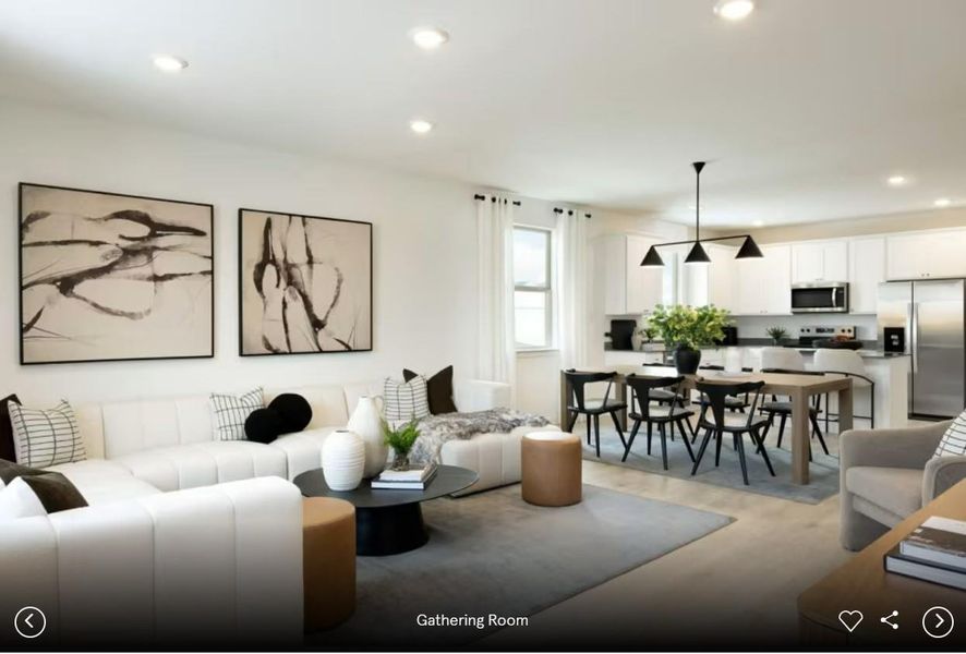 Furnished interior view inside a new home in County View, Temple (Image 7).