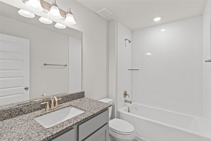 Furnished interior view inside a new home in River Ranch Trails, Dayton (Image 7). Furnished interior view inside a new home in River Ranch Trails, Dayton (Image 7).