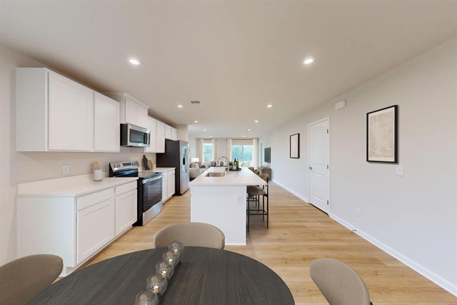 Furnished interior view inside a new home in Wren Woods 2-Story, Gray Court (Image 11).