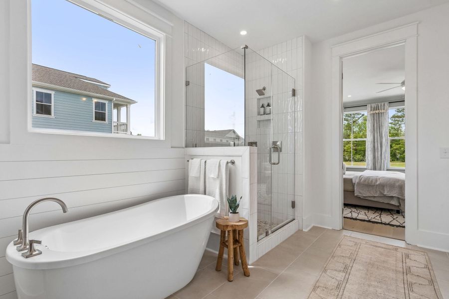Furnished interior view inside a new home in Miller's Crossing, Johns Island (Image 16).