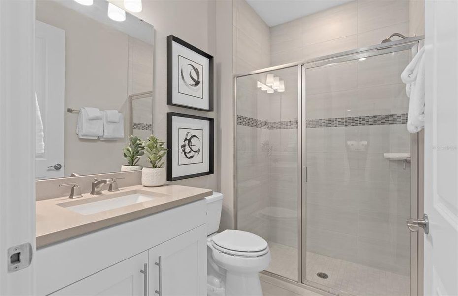 Furnished interior view inside a new home in Del Webb Sunbridge, St. Cloud (Image 3).