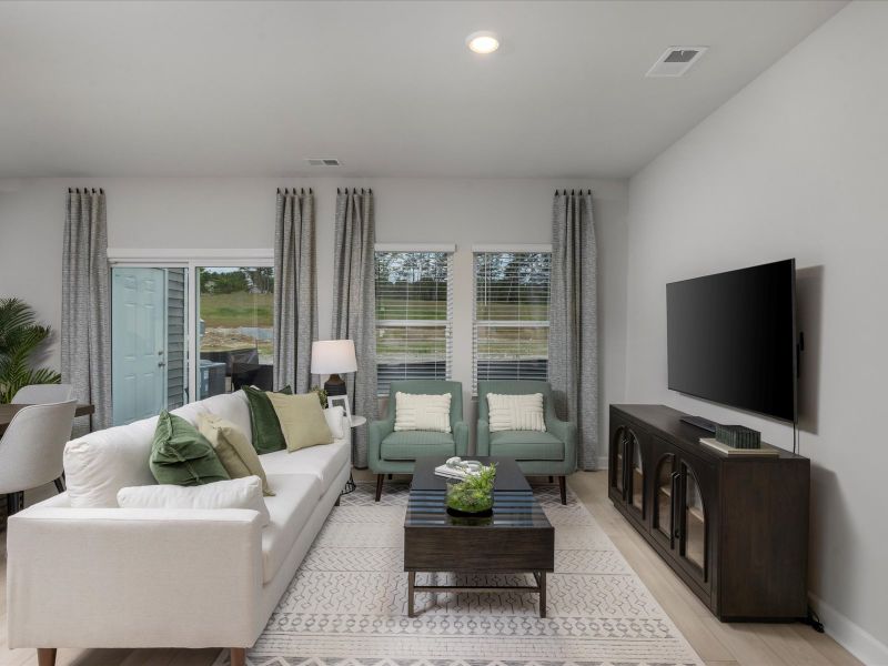 Furnished interior view inside a new home in Valentine Townes, Greer (Image 9).